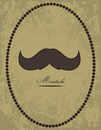 Moustache backgroundのイラスト素材