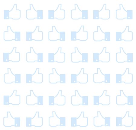 Thumbs up - seamless backgroundのイラスト素材