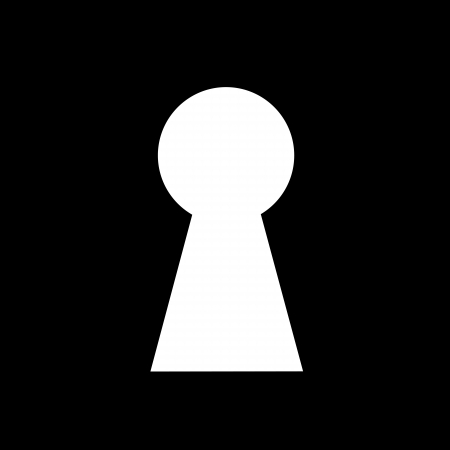 Key hole background vector. Easily put your own photo behind the key holeのイラスト素材