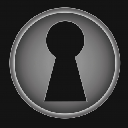 Key hole background vector. Easily put your own photo behind the key holeのイラスト素材