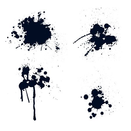 Ink splattersのイラスト素材