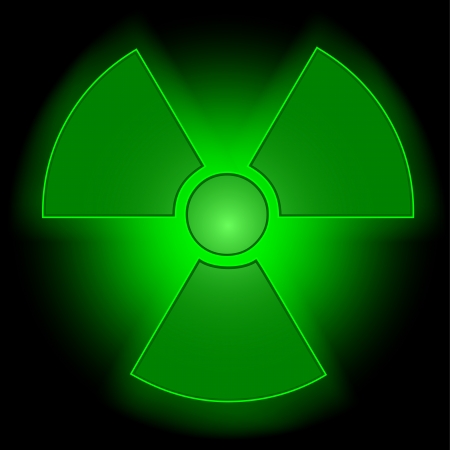 Glowing radioactive symbolのイラスト素材