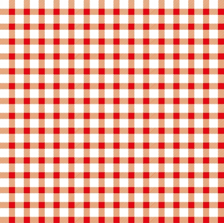 Seamless retro white-red square tableclothのイラスト素材