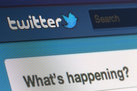 BRUSSELS - MARCH 03: Twitter hit by hackers. About 40 companies have been targeted by a group of Eastern European hackers, Bloomberg reports. Among them are Twitter and Apple on March 03, 2013 in Brusselsのeditorial素材