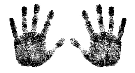 left and right hand print