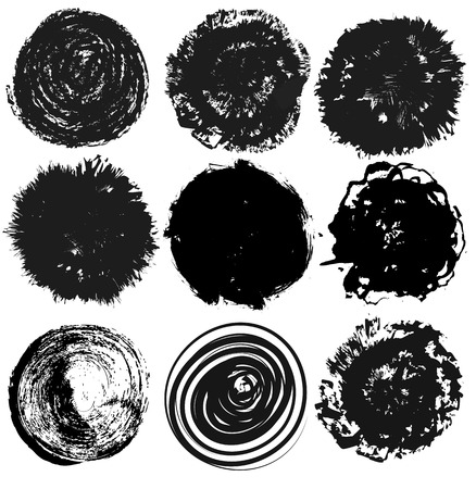 Grunge circlesのイラスト素材
