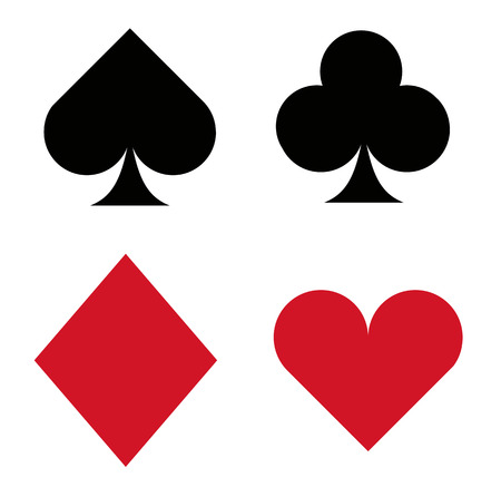 Card suit iconsのイラスト素材