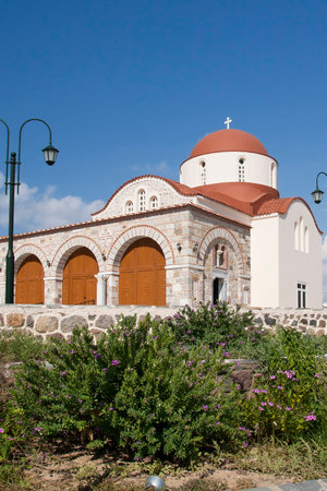 Church in Antimahia, Kos, Greeceの写真素材
