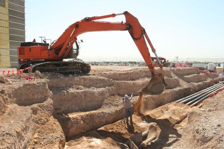 Excavator Back Hoeの写真素材