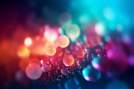 abstract background with bokeh defocused lights and lens flareの素材