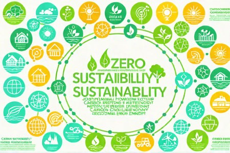 Ecology concept. Save the planet. Vector illustration with icons.の素材