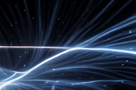 Abstract background. Blue - white palette. Raster fractal graphics.の素材