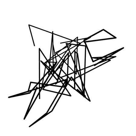 Geometric, abstract irregular element. Circular, concentric lines patternの素材