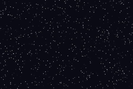 Night sky with stars. Seamless vector background. Vector illustration.の素材