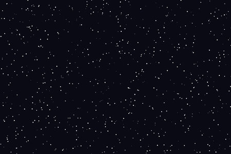 Stars in the night sky. Seamless pattern. Vector illustration.の素材