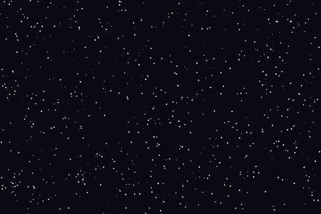 Stars in the night sky. Vector illustration of stars and space.の素材