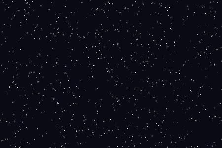 Night sky with stars. Vector seamless pattern. Dark blue background.の素材
