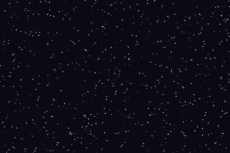 Stars in the night sky. Seamless pattern. Vector illustration.の素材