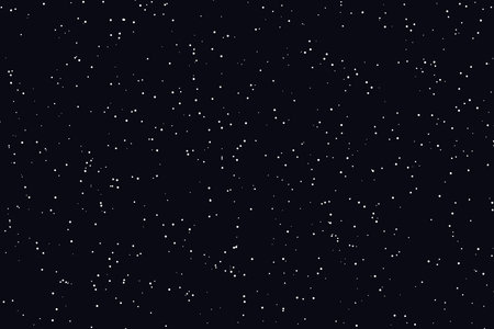 Night sky with stars. Seamless pattern. Vector illustration.の素材