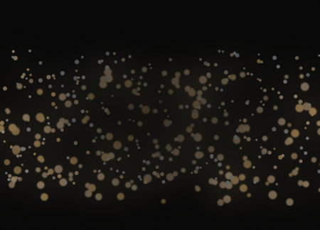 Abstract bokeh lights on black background. Festive background.の素材