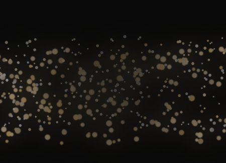 Abstract bokeh background. Bokeh lights on black backgroundの素材