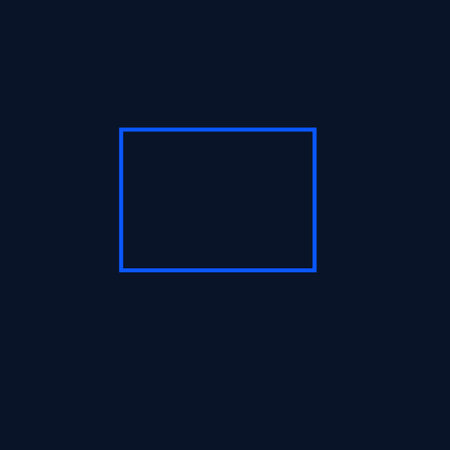 Square frame outline vector icon. Geometric linear design element isolated on dark background.のイラスト素材