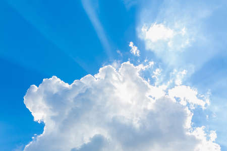 clouds in the blue sky