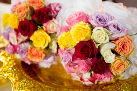 bouquet of rosesの写真素材