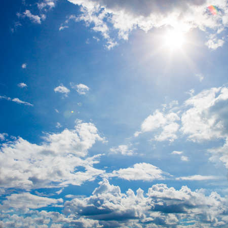 clouds in the blue skyの写真素材