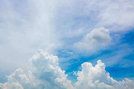 clouds in the blue skyの写真素材