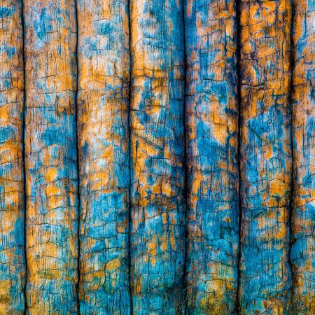 Old painted wallの写真素材