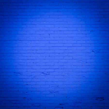 blue brick wall textureの写真素材