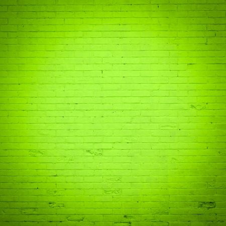 green brick wall textureの写真素材