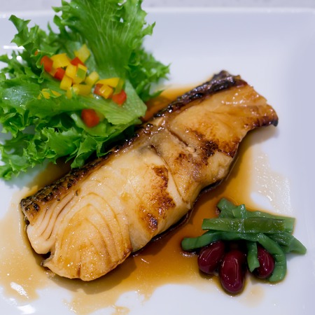 Sawara teriyaki (Fish steak)の写真素材