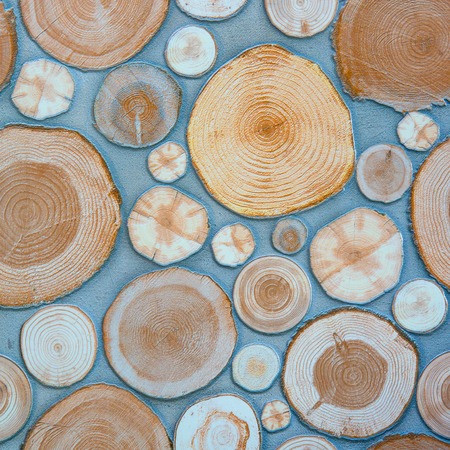 pattern of decorative slate stone wall surfaceの写真素材