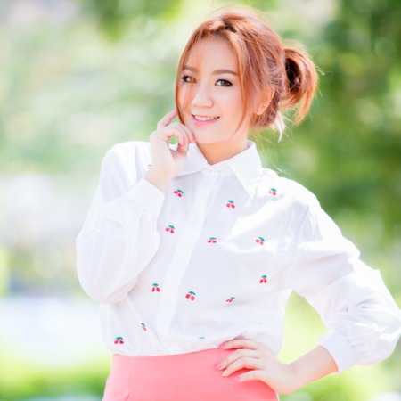 Beautiful asian girlの写真素材