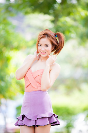 Beautiful asian girlの写真素材
