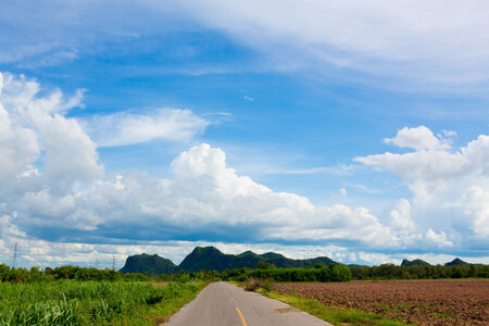 Beautiful landscape with nice skyの写真素材