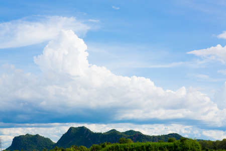 Beautiful landscape on mountain with nice skyの写真素材