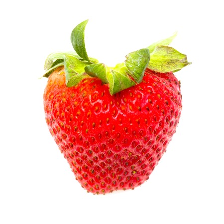 Strawberry on white backgroundの写真素材