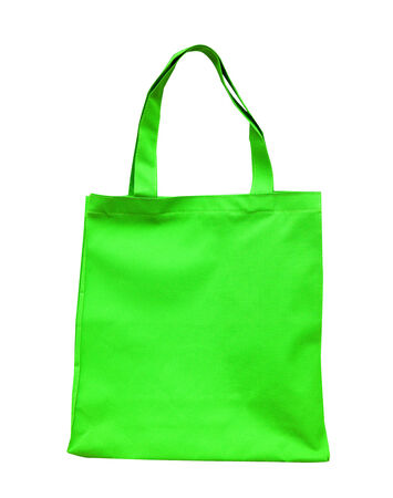 green  cotton bagの写真素材