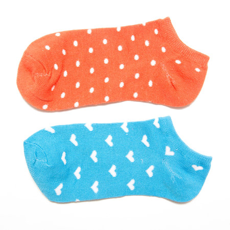 socks isolated on whiteの写真素材