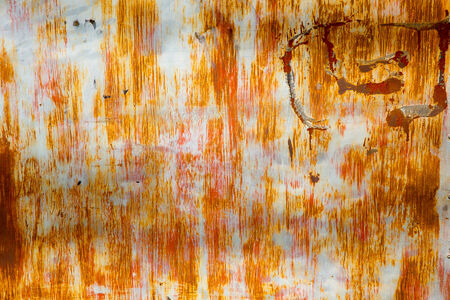 Abstract orange rusty zinc as texture の写真素材