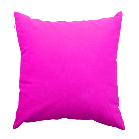 orange pillows isolated on white の写真素材