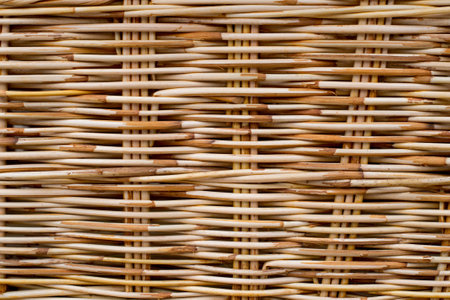 wicker wood textureの写真素材