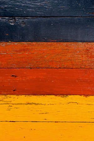 painted old wooden wallの写真素材