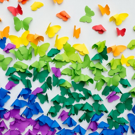 Colourful Paper backgroundの写真素材