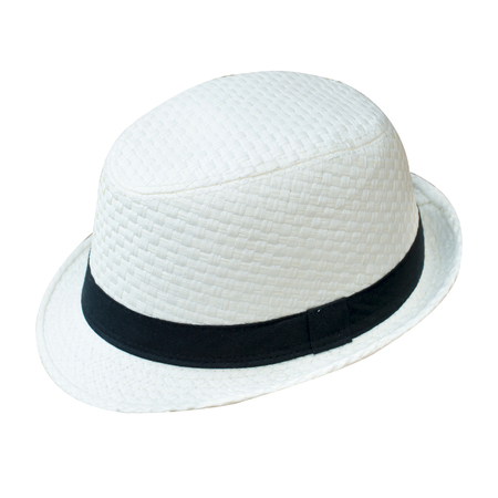 straw hat isolated on a white backgroundの写真素材