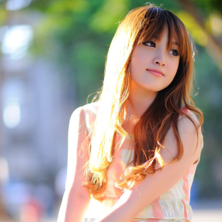 Beautiful asian girlの写真素材
