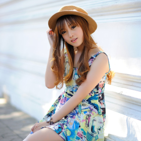 Beautiful asian girlの写真素材